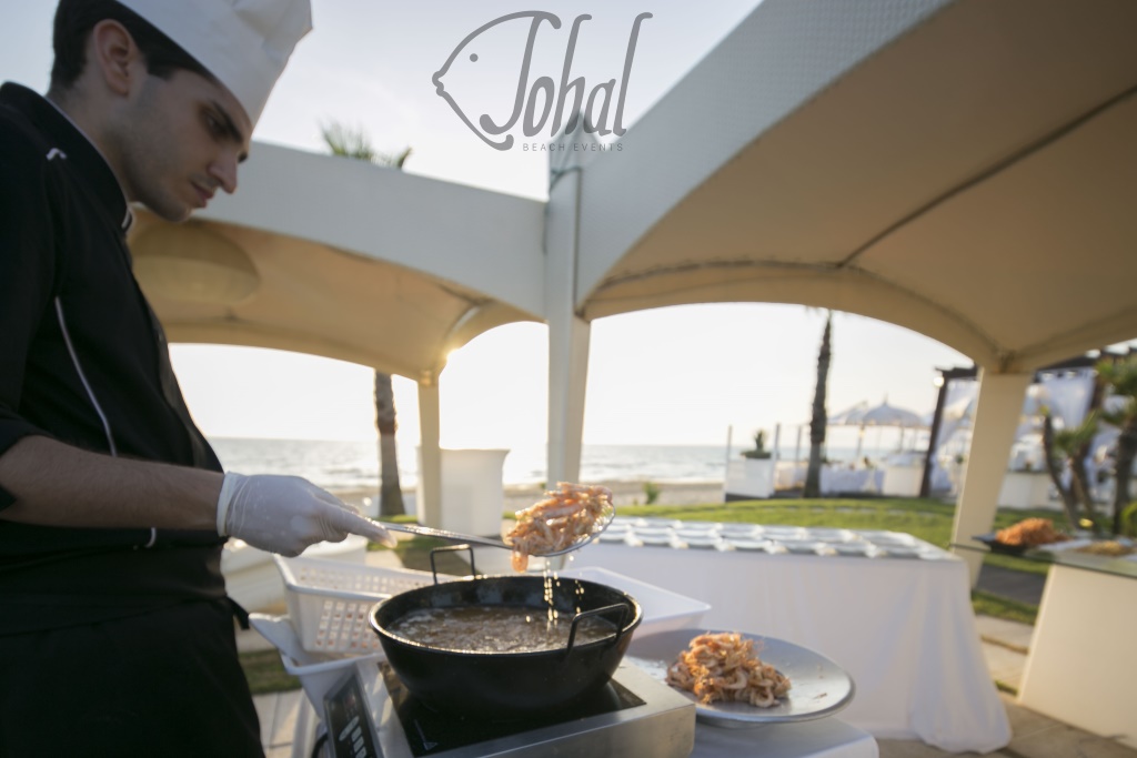 show cooking sulla spiaggia